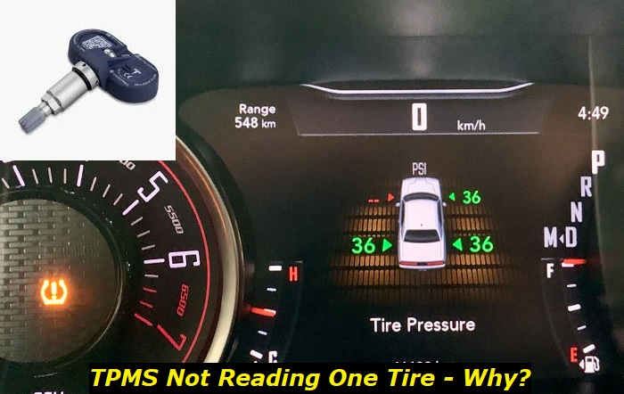 tpms not reading one tire
